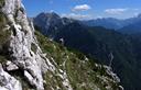 19-Lungo l'alta via CAI di Moggio sul crinale settentrionale del monte Pisimoni