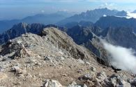 Monte Mangart dal rifugio Koca na Mangartskem sedlu