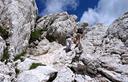 17-Canalino roccioso lungo la salita al monte Bila Pec