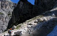 Anello di forcella Nabois da malga Saisera