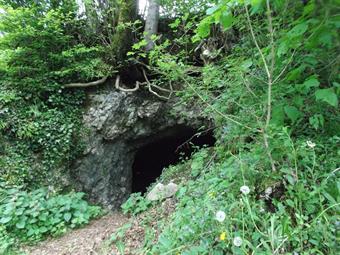 Il sentiero riprende quindi a salire nel bosco e con alcune ulteriori ripide svolte ci porta ad un ingresso del sistema di gallerie sottostante il Colle di Mengore, per la cui visita sono necessari pila frontale, caschetto di sicurezza ed una certa attenz