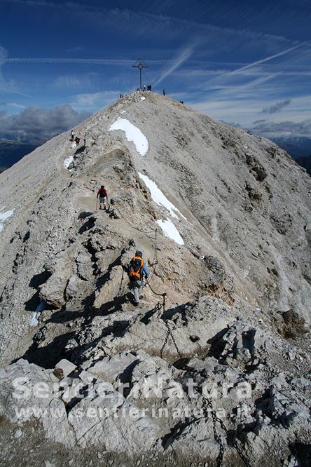 07-Breve tratto attrezzato presso la cima del Picco di Vallandro