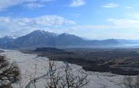 Pala (cima) - panorama parziale dalle pendici orientali verso il Tagliamento