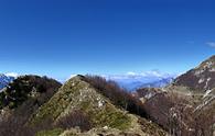 Confin (malga) - panorama completo dal belvedere sopra la malga