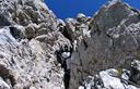 16-Colatoio nel tratto intermedio della ferrata del monte Chiadenis